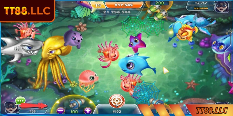 Người chơi có thể săn xu từ những sinh vật nhỏ